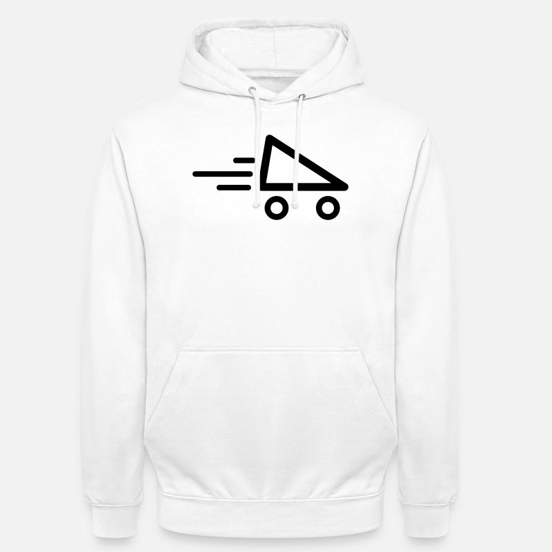 Patins de vitesse Rollers - Sweat-shirt à capuche unisexe - blanc