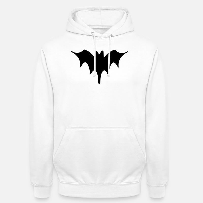 Fledermaus Halloween Kunst 3 - Unisex Hoodie - Weiß