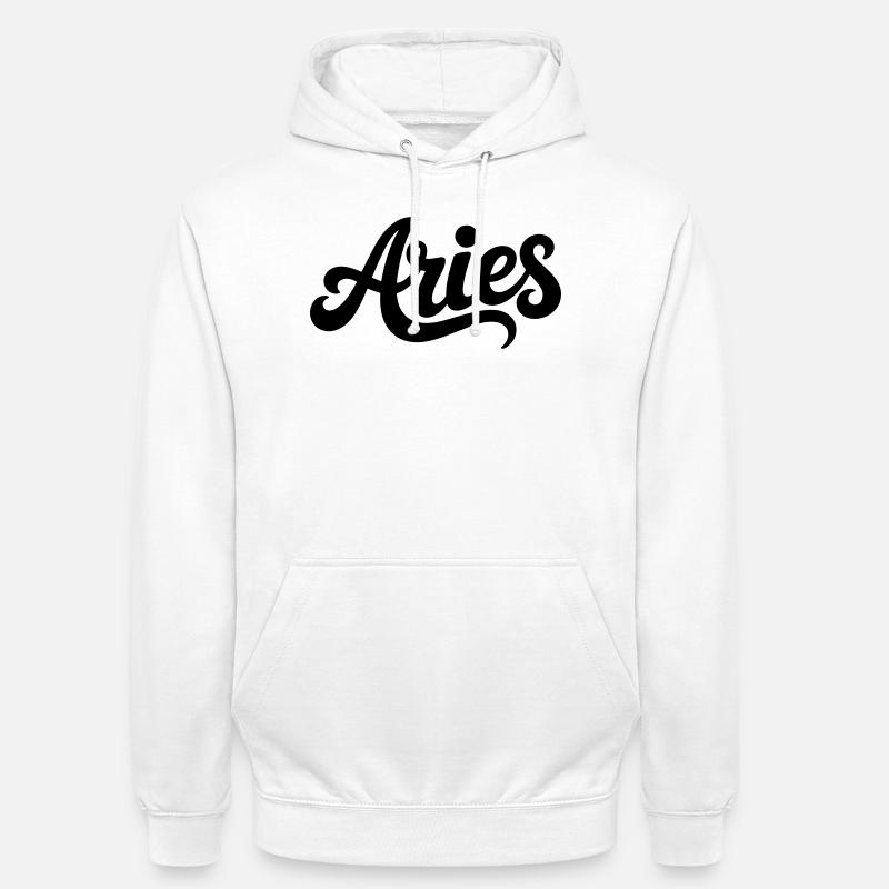 Bélier - Conception du signe du zodiaque - Sweat-shirt à capuche unisexe - blanc