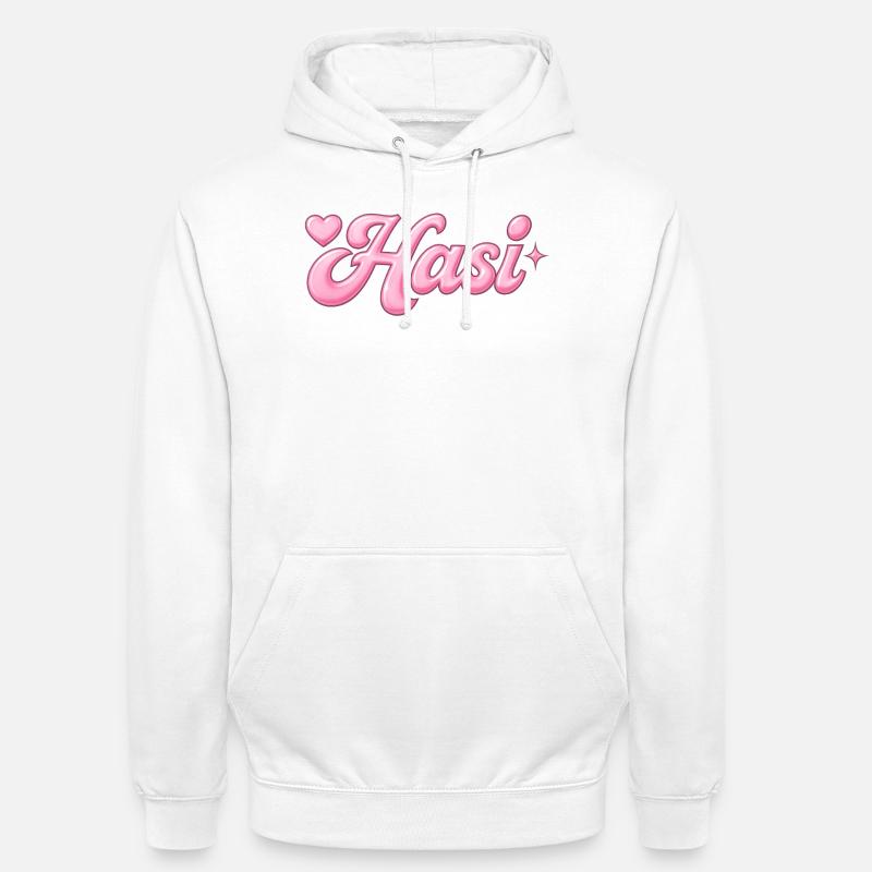 Conception Hasi / y2k - Sweat-shirt à capuche unisexe - blanc