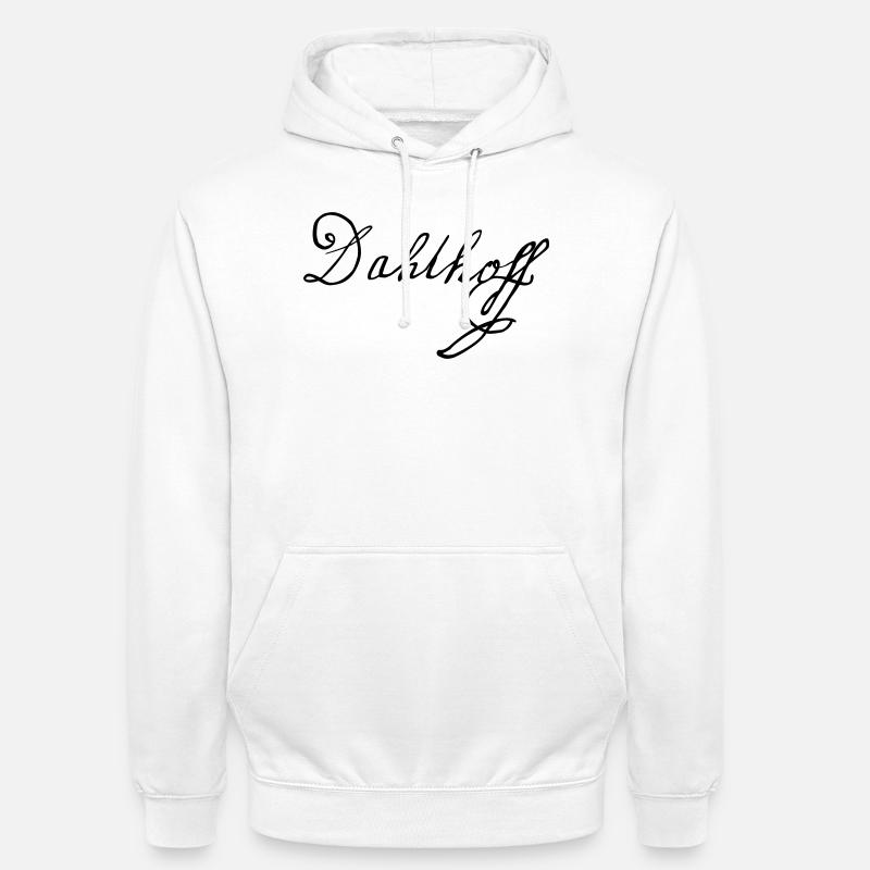Dahlhoff - Sweat-shirt à capuche unisexe - blanc