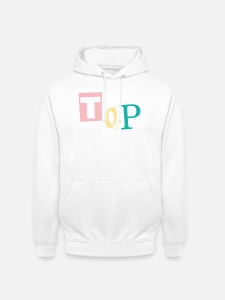 Nach oben - Unisex Hoodie - Weiß