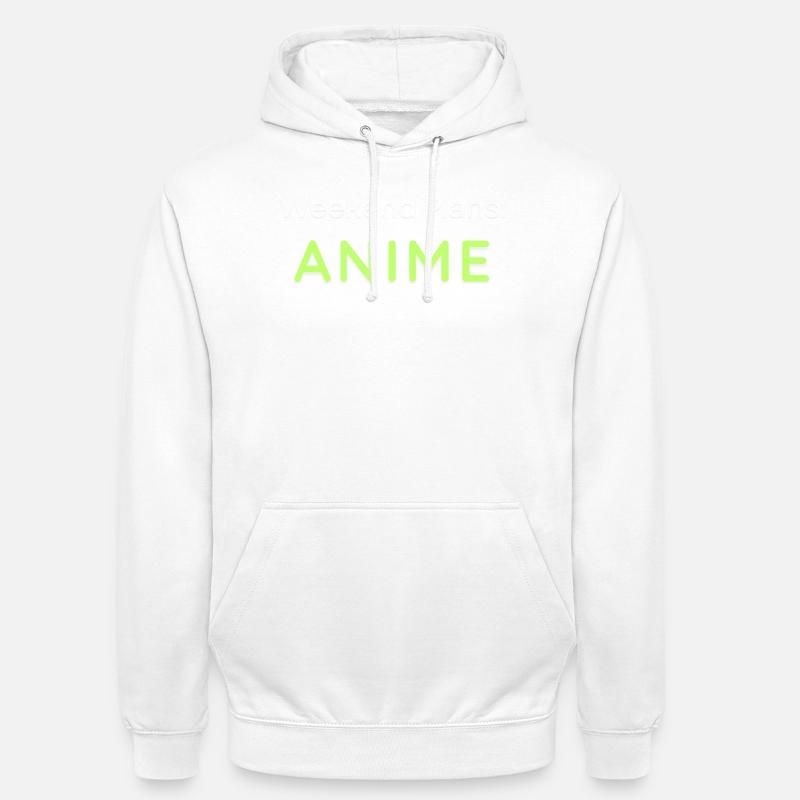 Anime Weekend Plans Conception graphique - Sweat-shirt à capuche unisexe - blanc