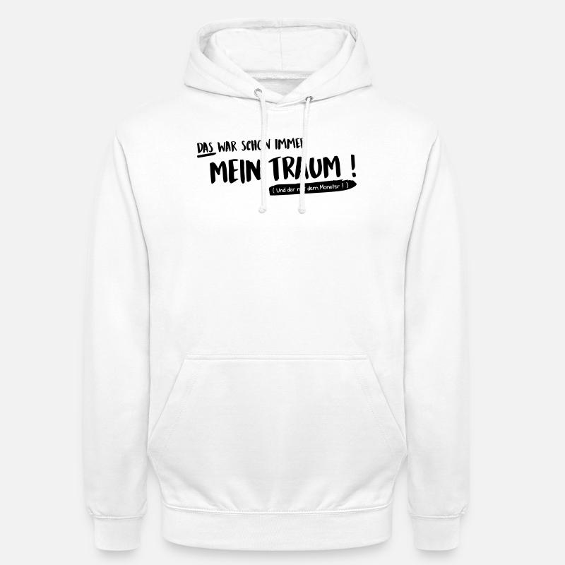 C’était mon rêve - Sweat-shirt à capuche unisexe - blanc