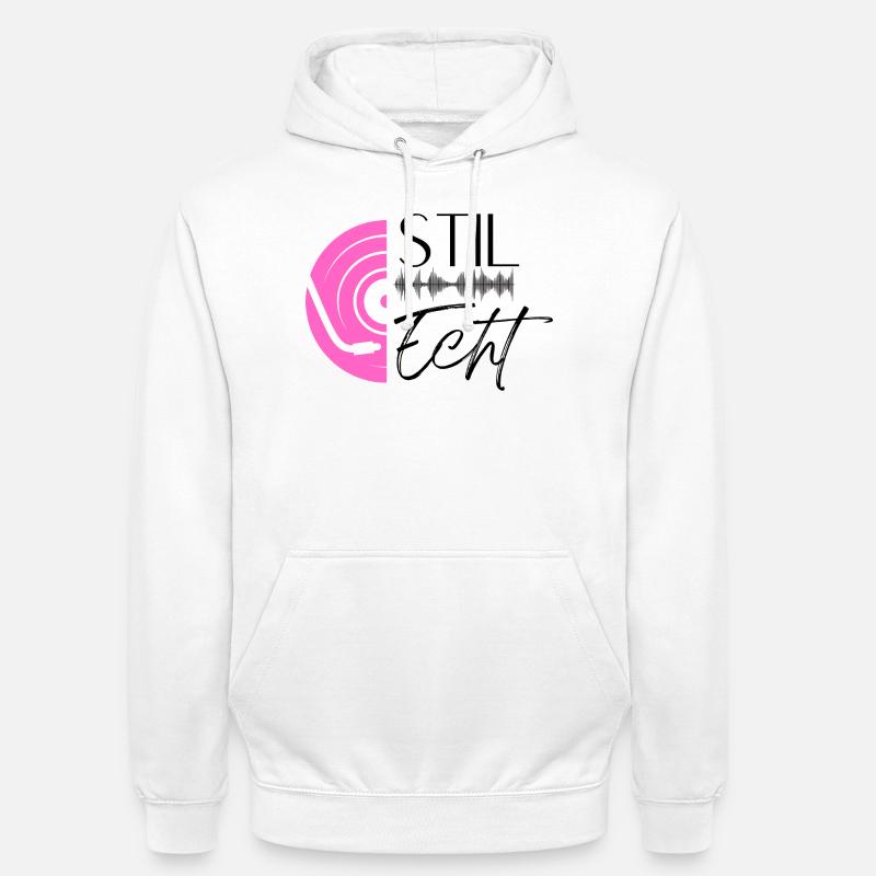 StyleReal BaseLogo - Sweat-shirt à capuche unisexe - blanc