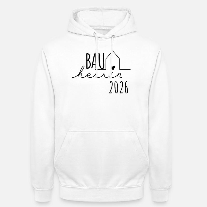 Constructeur 2026 Cadeau Maison Construction Chantier - Sweat-shirt à capuche unisexe - blanc