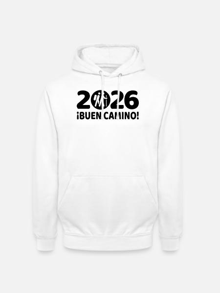 Camino 2026 Buen Camino Wandelen - Uniseks hoodie - wit