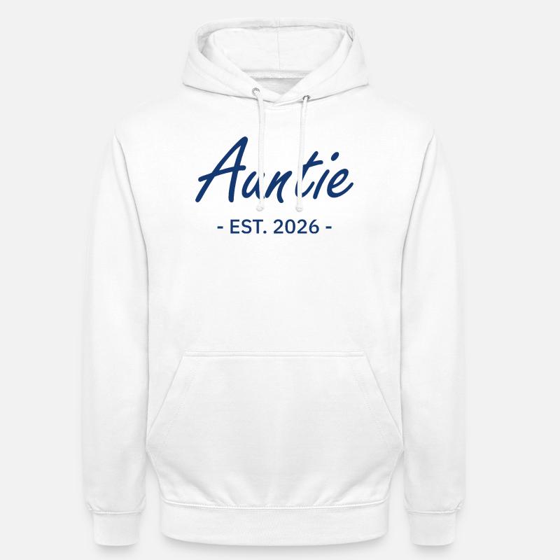 Auntie Script Est 2026 - Sweat-shirt à capuche unisexe - blanc