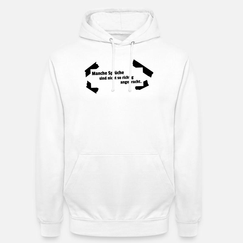 Dictons inappropriés - Sweat-shirt à capuche unisexe - blanc