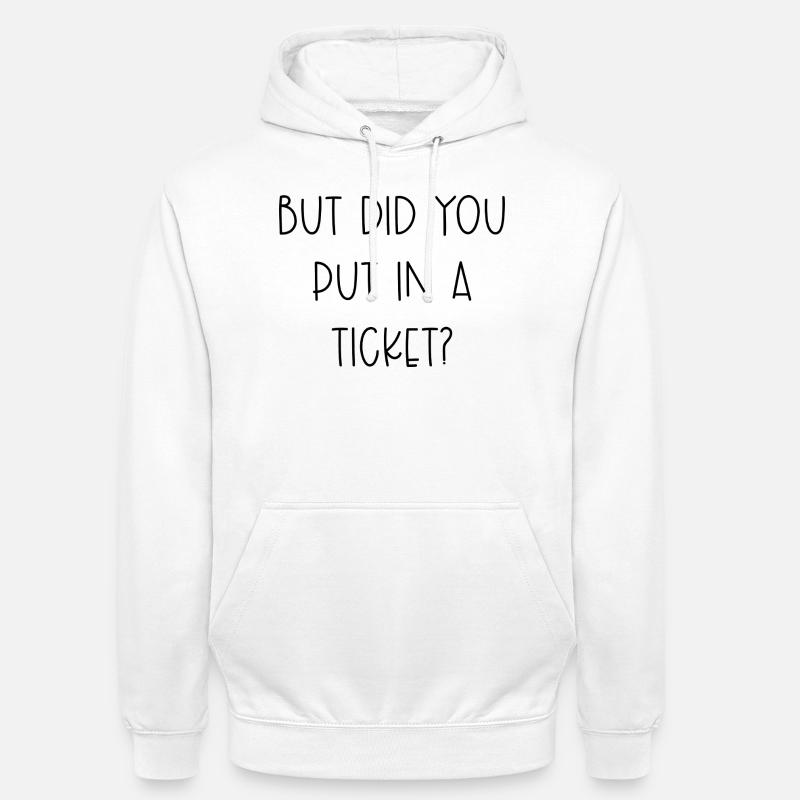 Lustiges IT-Support-Tech-Helpdesk-Ticket-Geschenk - Unisex Hoodie - Weiß