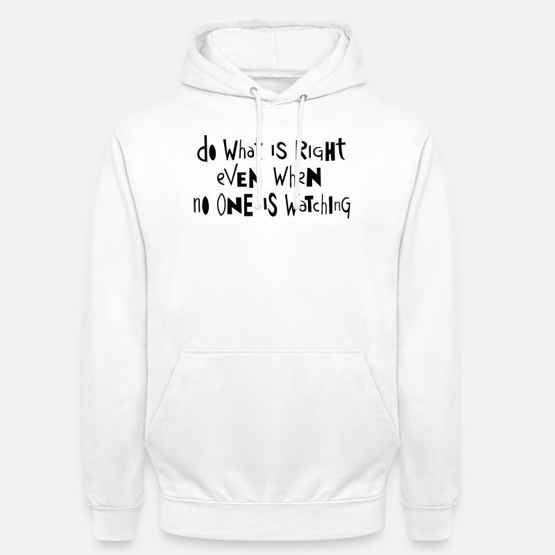 Faites ce que ... par Cean - Sweat-shirt à capuche unisexe - blanc