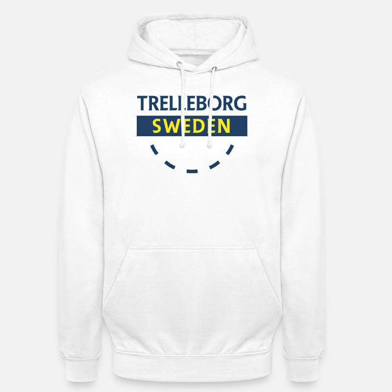 Trelleborg Schweden Logo Bogen - Unisex Hoodie - Weiß