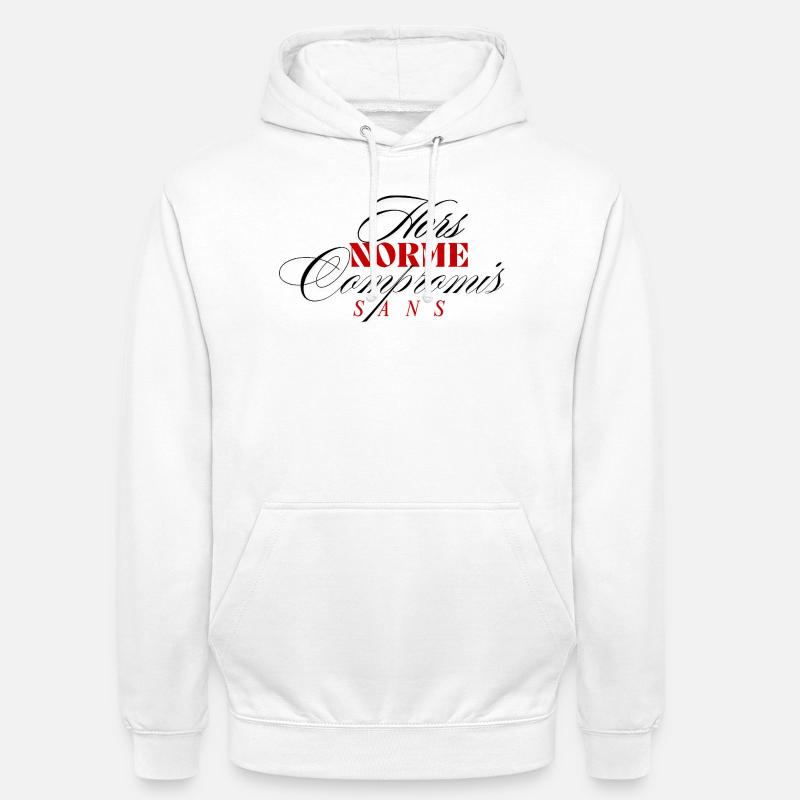 Hors norme & Sans compromis - Sweat-shirt à capuche unisexe - blanc
