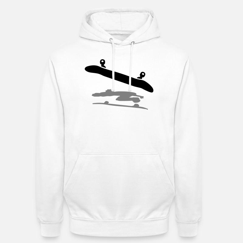 Skateboard - Unisex Hoodie - white