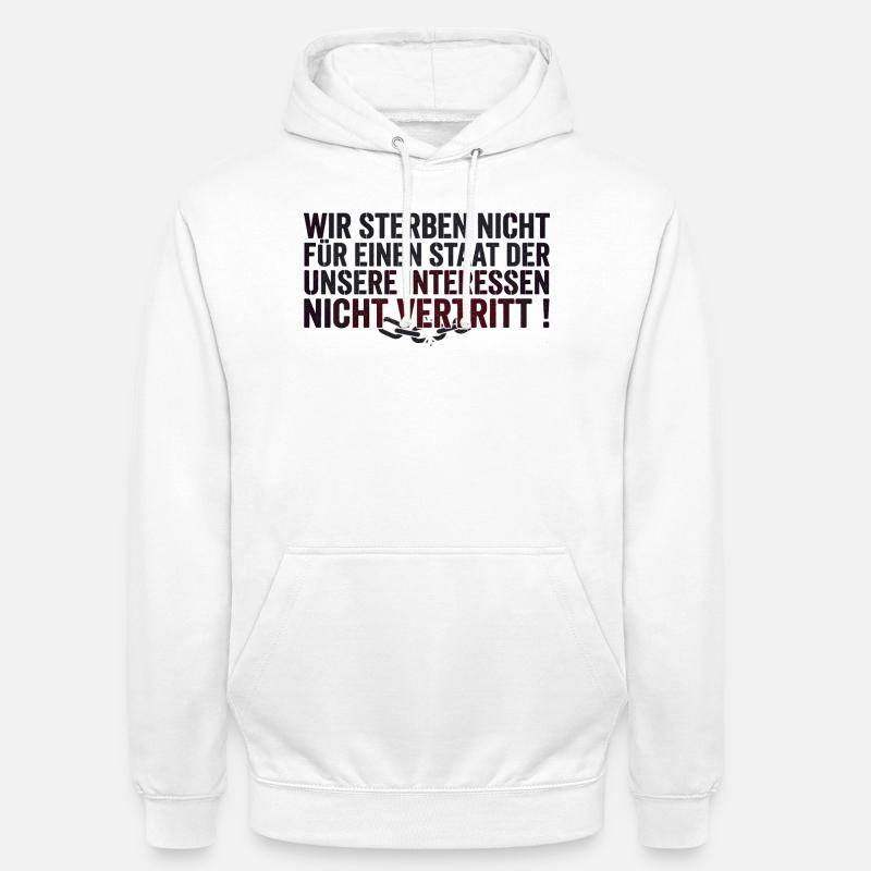 Déclaration de protestation - Sweat-shirt à capuche unisexe - blanc