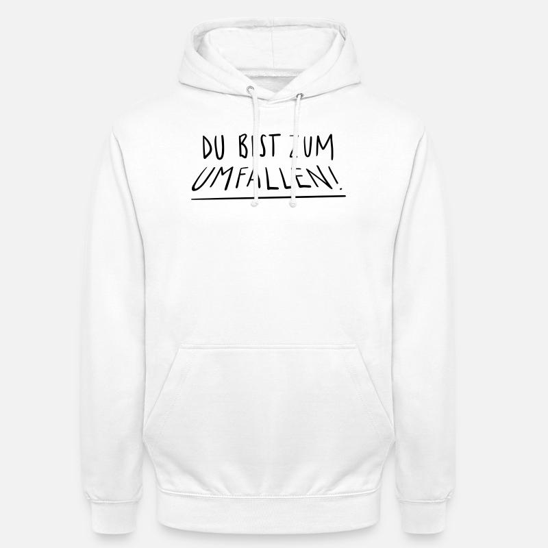 Tu vas tomber - Sweat-shirt à capuche unisexe - blanc