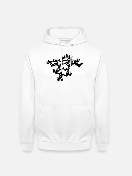 Parachuting - Unisex Hoodie - white