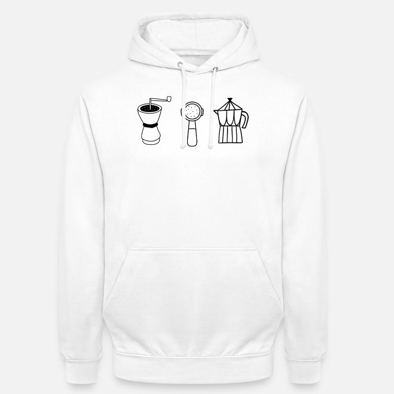 Coffee evolution - Unisex Hoodie - white