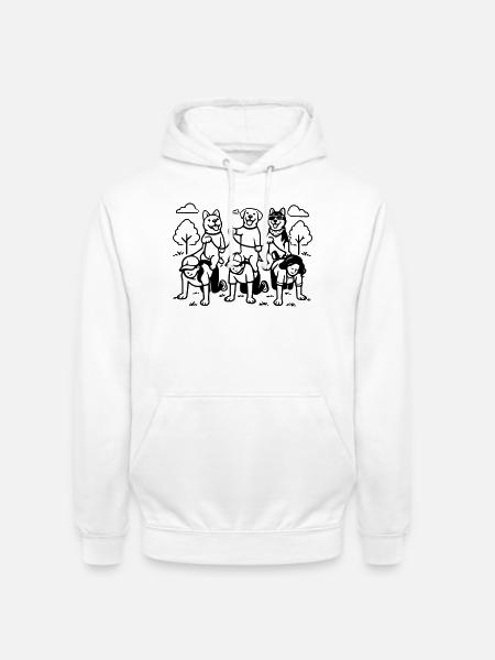 Dog Dog Edition dog rules - Unisex Hoodie - white
