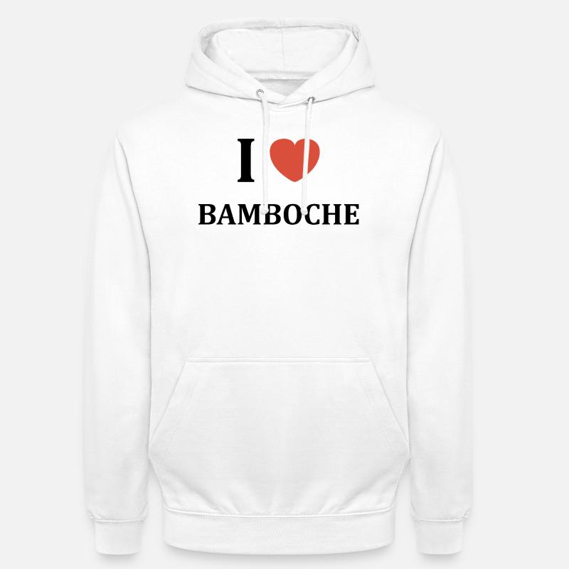 Bamboche - Sweat-shirt à capuche unisexe - blanc