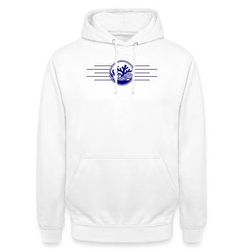 Korallen Ozean Korallenriff - Unisex Hoodie - Weiß - Vorne - AI Model Male 185 dark (185cm) & AI Model Female 172 dark (172cm)