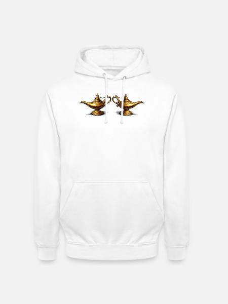 Goldene Öllampen  - Unisex Hoodie - Weiß