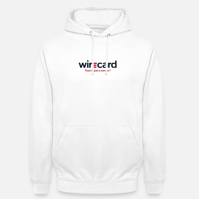 Devise de la satire de WireCard - Sweat-shirt à capuche unisexe - blanc