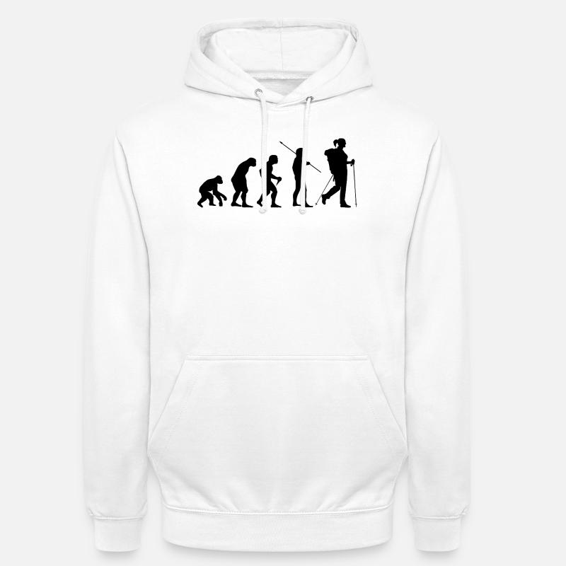 Femme randonneuse Evolution - Sweat-shirt à capuche unisexe - blanc