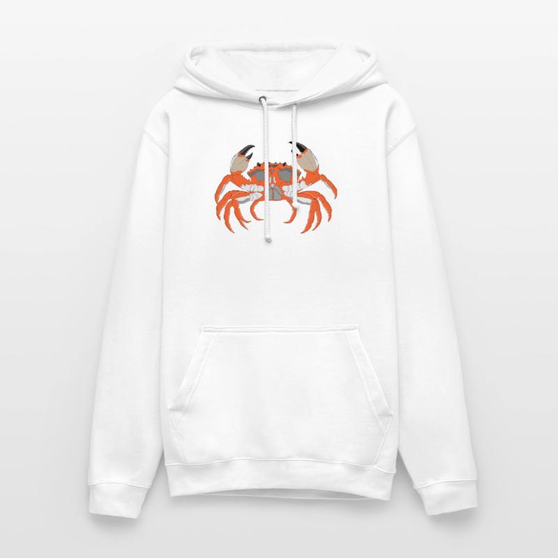 Empreinte de crabe Sweat-shirt à capuche unisexe