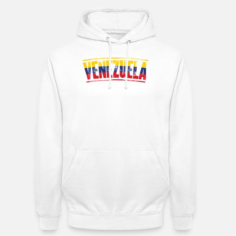Mot-mot du drapeau du Venezuela - Sweat-shirt à capuche unisexe - blanc