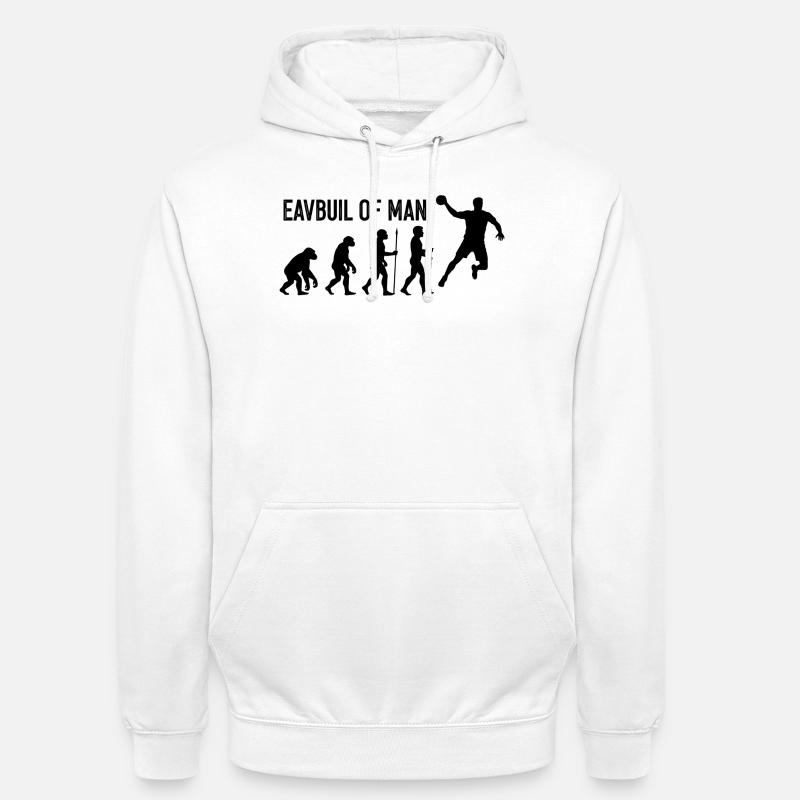 Évolution du Man Leap - Sweat-shirt à capuche unisexe - blanc
