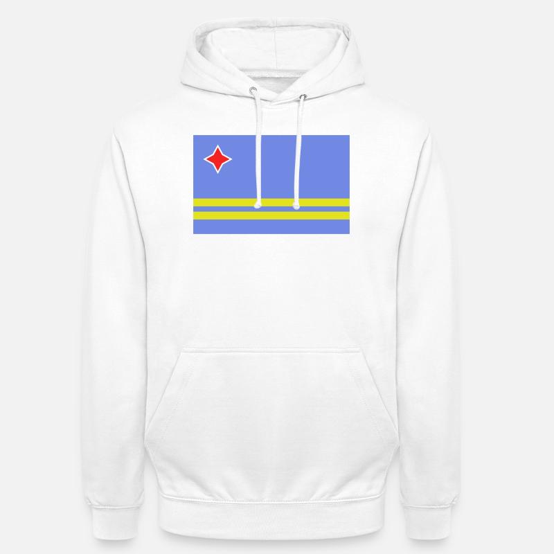 Drapeau d’Aruba - Sweat-shirt à capuche unisexe - blanc
