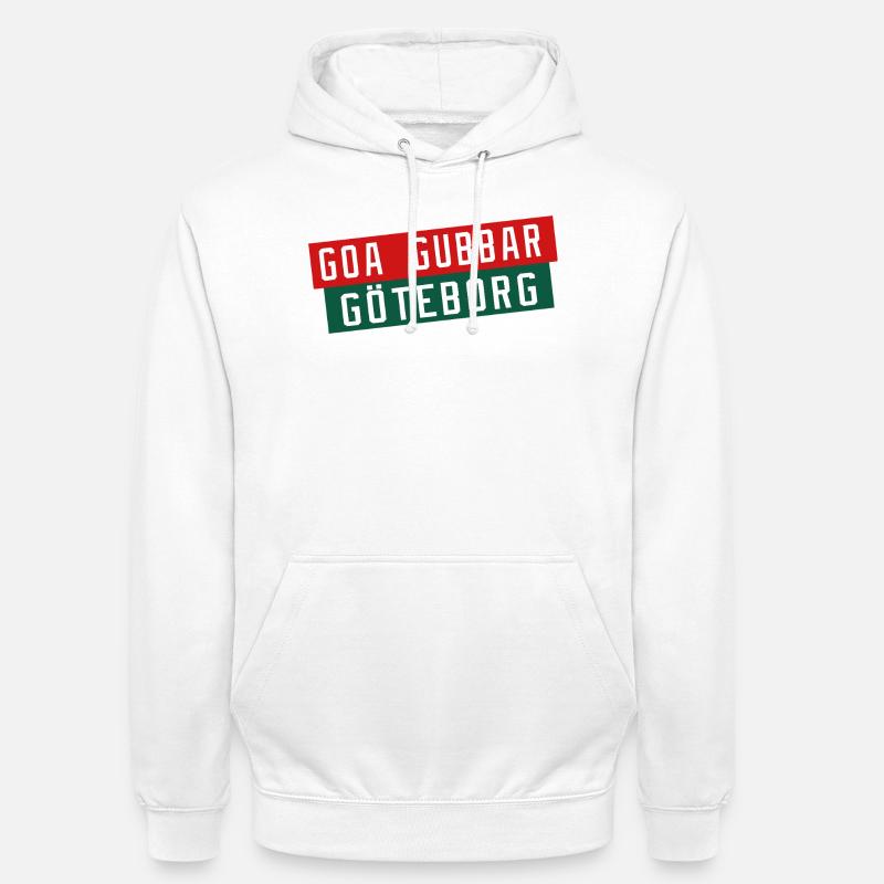 Göteborg Goa Gubbar - Luvtröja unisex - vit
