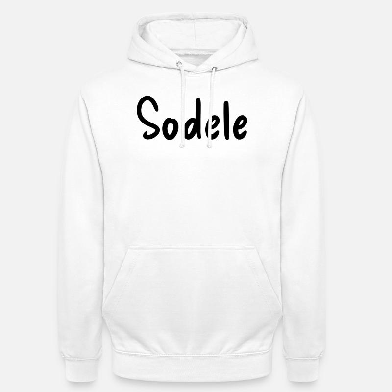 Sodele - Sweat-shirt à capuche unisexe - blanc