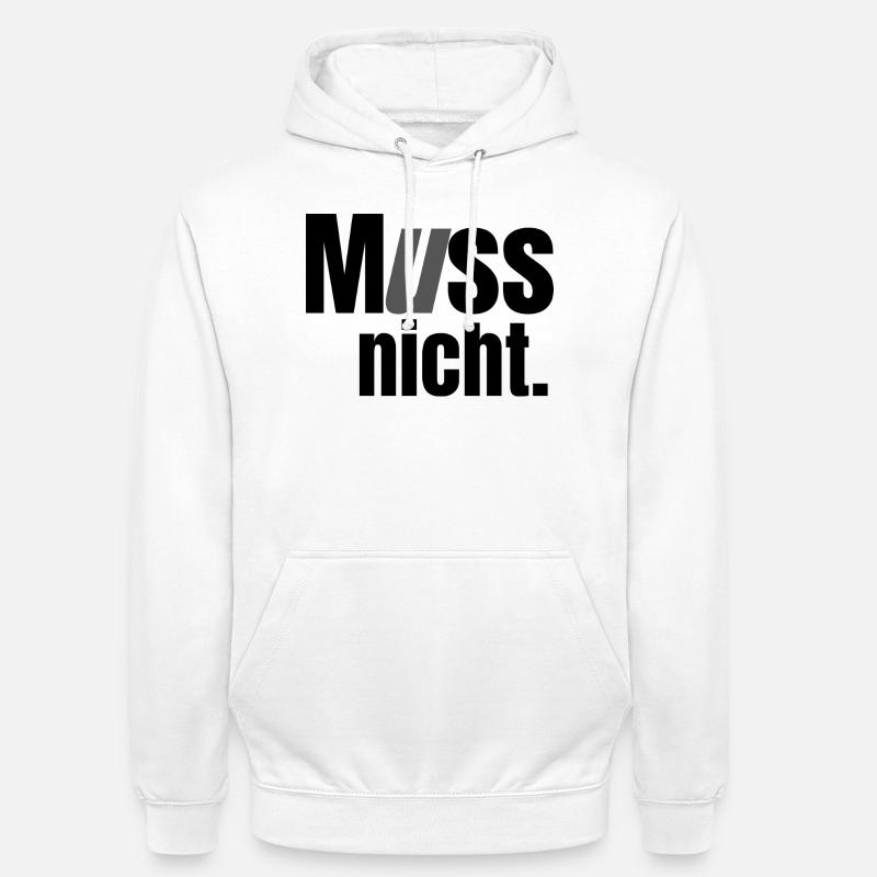 Ce n’est pas obligé de l’être - Sweat-shirt à capuche unisexe - blanc