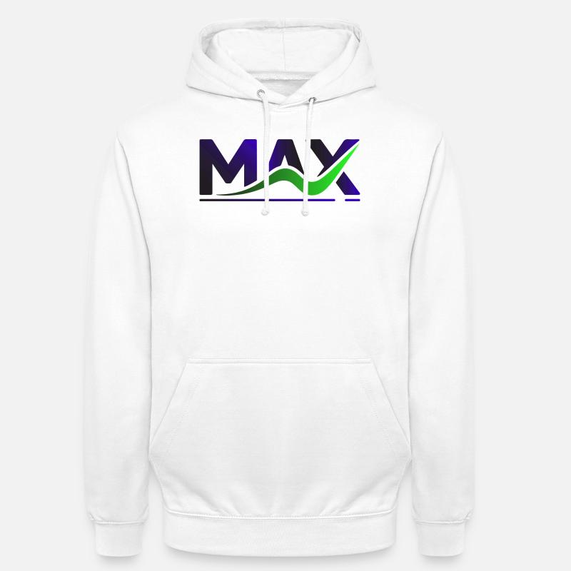 MAX Wave Gradient Logo Tee - Unisex Hoodie - white