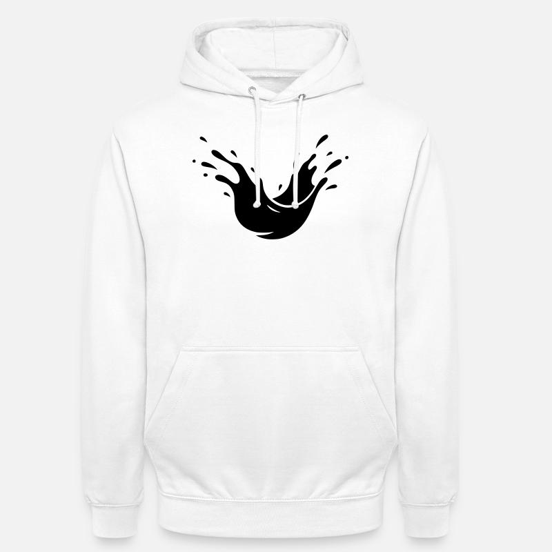 Éclaboussures de boue Éclaboussures de terre - Sweat-shirt à capuche unisexe - blanc