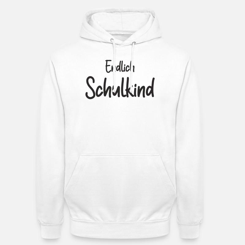 Endlich Schulkind - Einschulung Erstklässler - Unisex Hoodie - Weiß