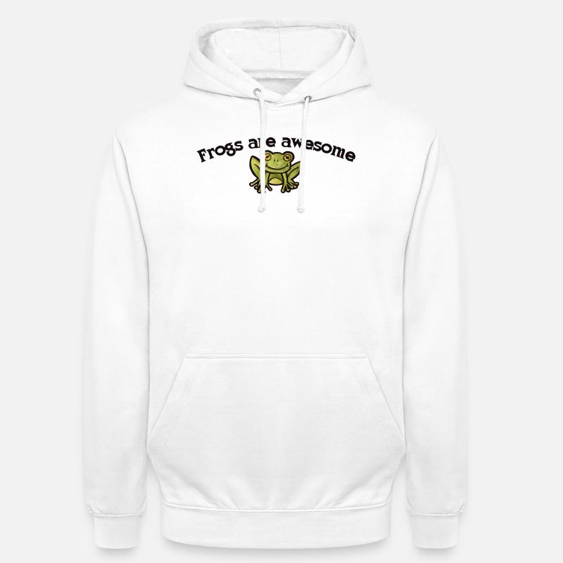 Frösche sind großartig grafisch - Unisex Hoodie - Weiß