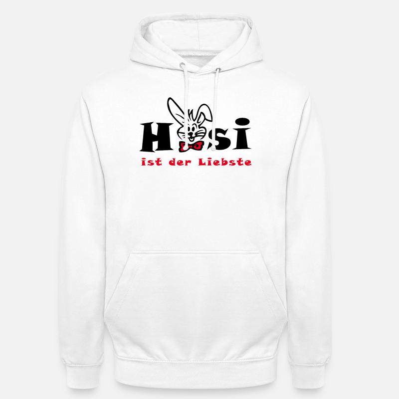 Bunny est la plus chère Easter - Sweat-shirt à capuche unisexe - blanc