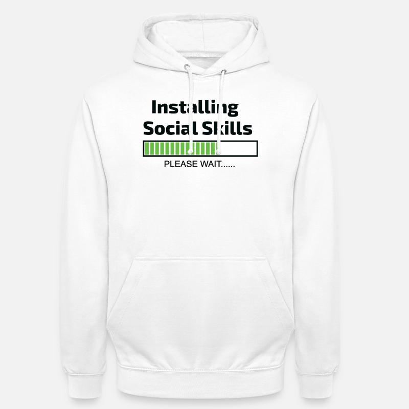 Computer installiert Social Skills Programmierer - Unisex Hoodie - Weiß