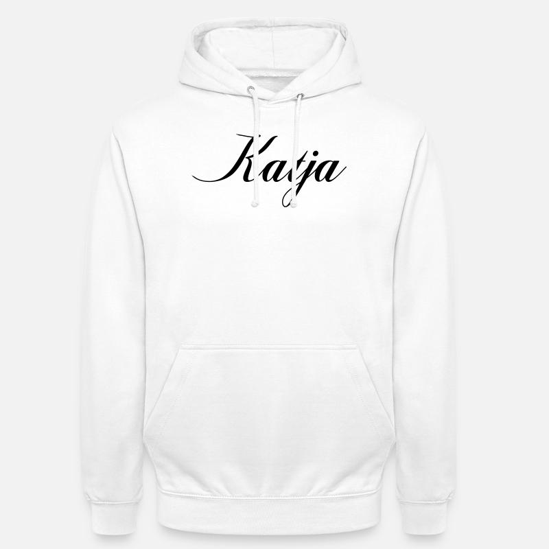 Nom Katja - Sweat-shirt à capuche unisexe - blanc