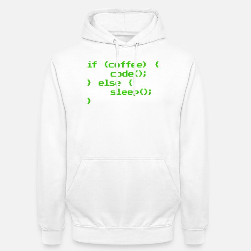No Coffee No Code Programmer Computer Scientist - Unisex Hoodie - white