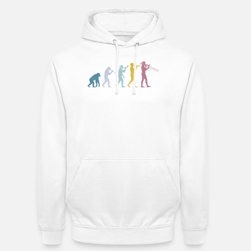 Trombone Evolution - Unisex Hoodie - white