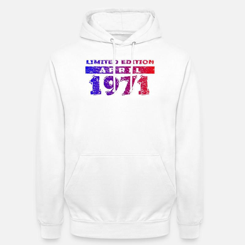 55e anniversaire Édition Limitée 04/1971 - Sweat-shirt à capuche unisexe - blanc