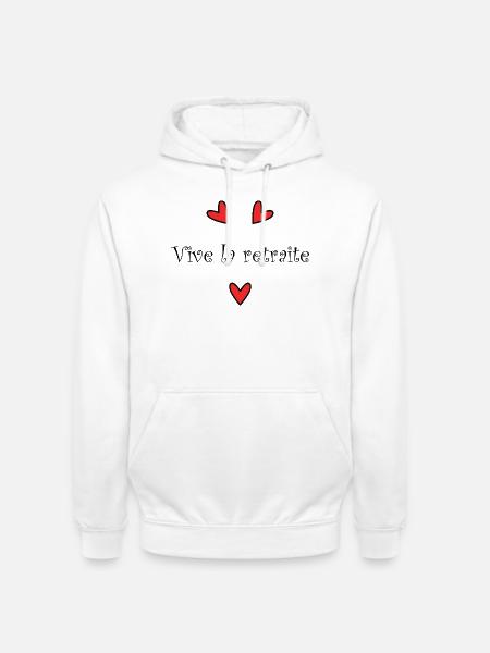RETIREMENT. RETIREMENT. RETIRED. RETIREMENT - Unisex Hoodie - white