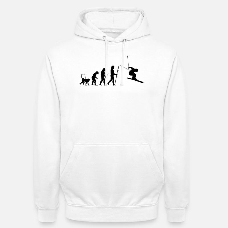 Skiløber Evolution - Hættetrøje unisex - hvid