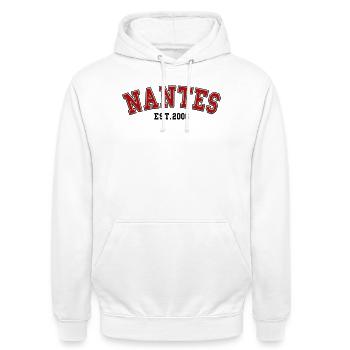 Nantes Fondée en 2006 - Sweat-shirt à capuche unisexe - blanc - Devant - AI Model Male 185 dark (185cm) & AI Model Female 172 dark (172cm)