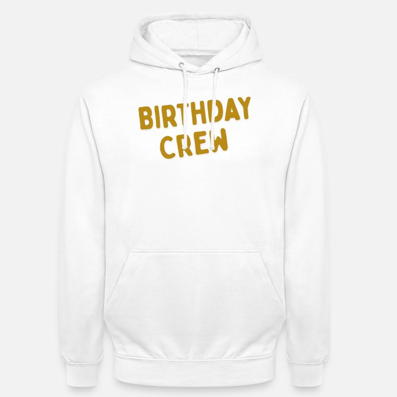 Équipe d’anniversaire - Sweat-shirt à capuche unisexe - blanc