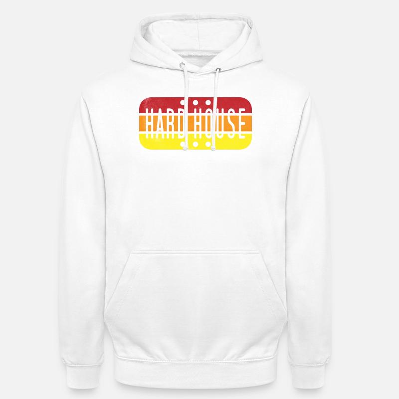 Gradient de maison rigide - Sweat-shirt à capuche unisexe - blanc